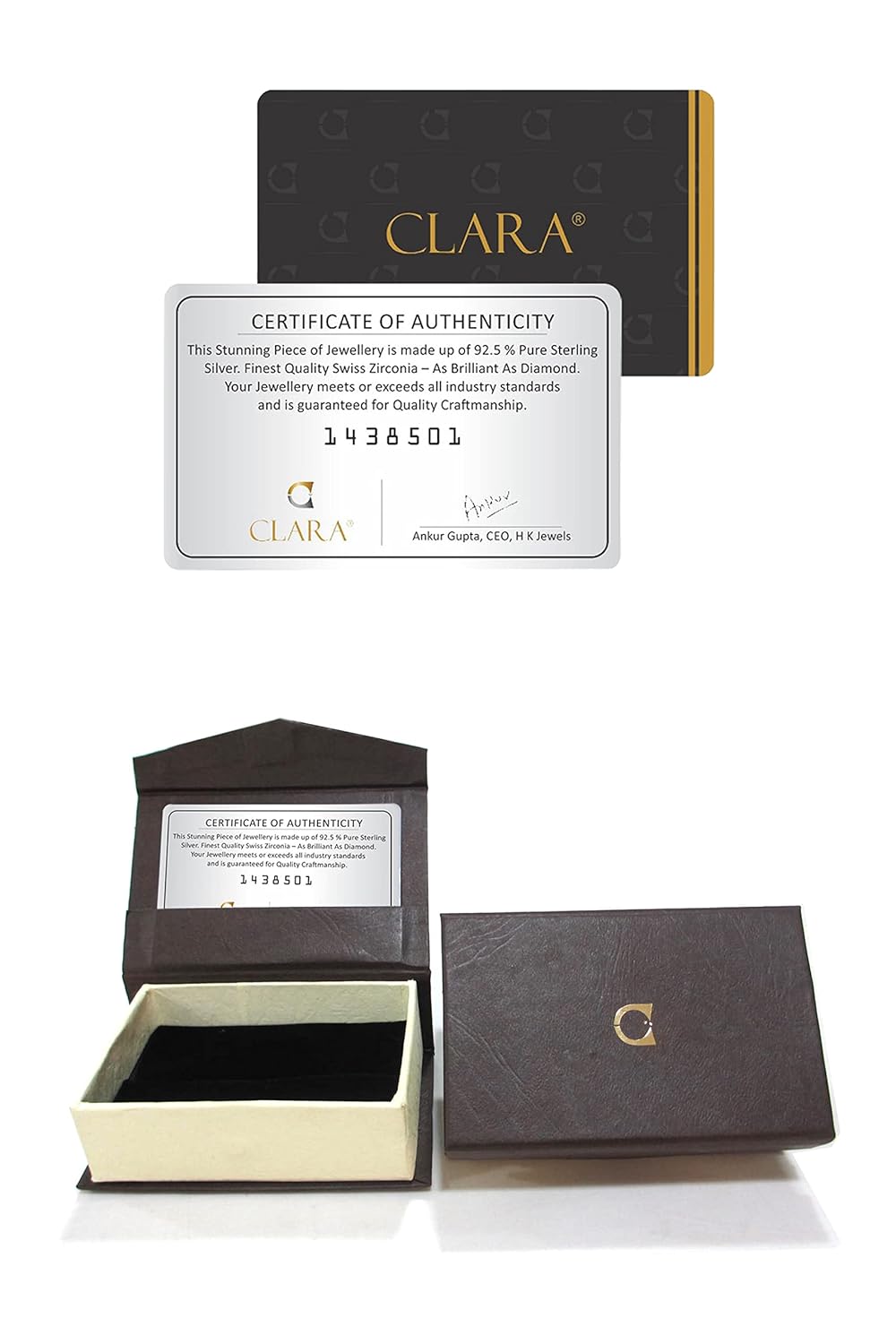 Clara Made with Swiss Zirconia 925 Sterling Silver Sandra Solitaire Bracelet, Gift for Women and Girls