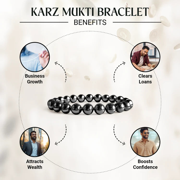 Karz/Debt Mukti Bracelet (With Original Silver Hematite)