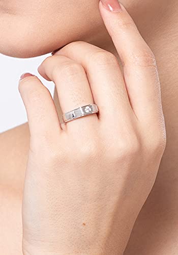 Clara Pure Real 925 Sterling Silver Adjustable Ring Band | Multiple Design Options | Gift for Women and Girls