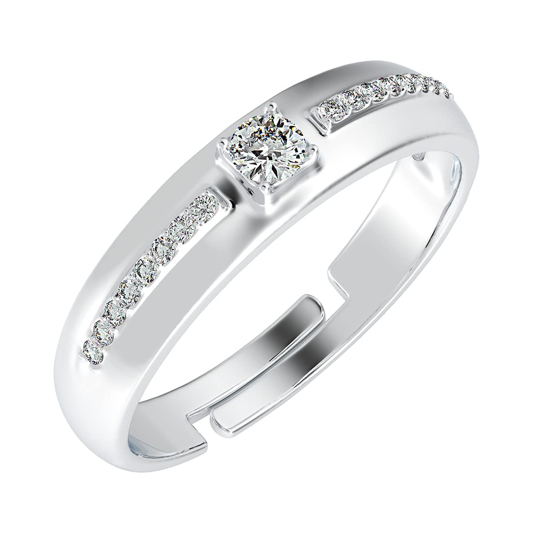 Clara Pure Real 925 Sterling Silver Adjustable Ring Band | Multiple Design Options | Gift for Women and Girls