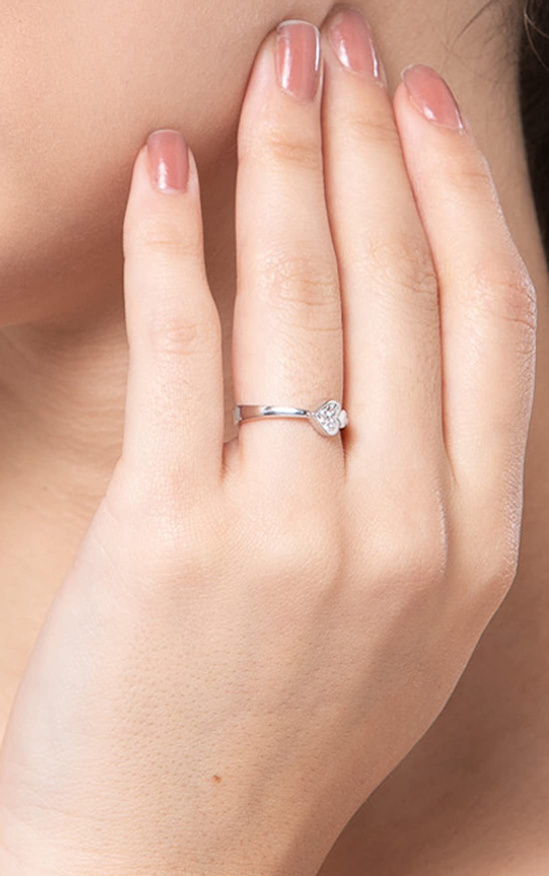 Clara Pure Real 925 Sterling Silver Adjustable Ring Band | Multiple Design Options | Gift for Women and Girls