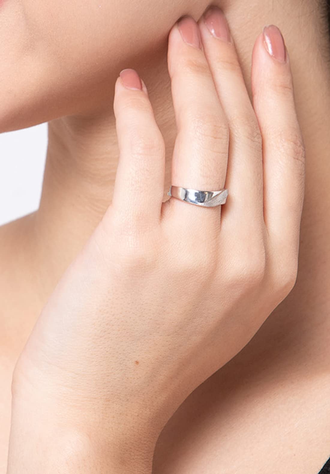 Clara Pure Real 925 Sterling Silver Adjustable Ring Band | Multiple Design Options | Gift for Women and Girls