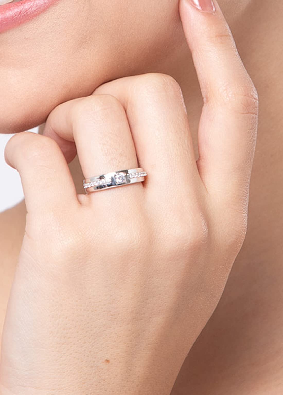 Clara Pure Real 925 Sterling Silver Adjustable Ring Band | Multiple Design Options | Gift for Women and Girls