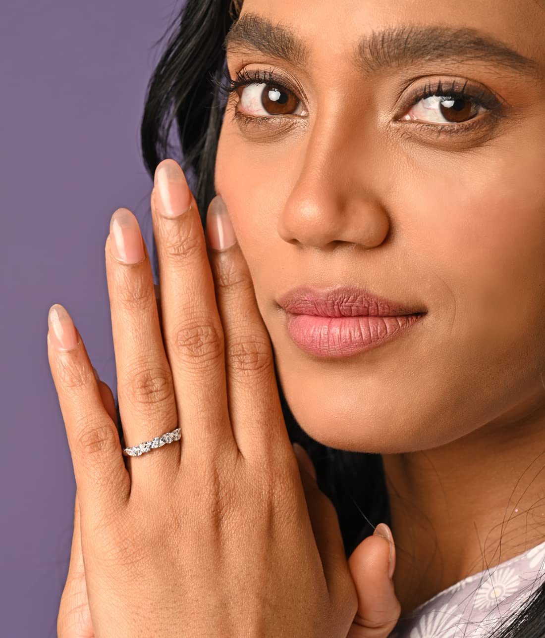 Clara Pure 925 Sterling Silver Minimal Office wear Finger Ring with Adjustable Band | Gift for Women Girls Wife Girlfriend | Multiple Design Options