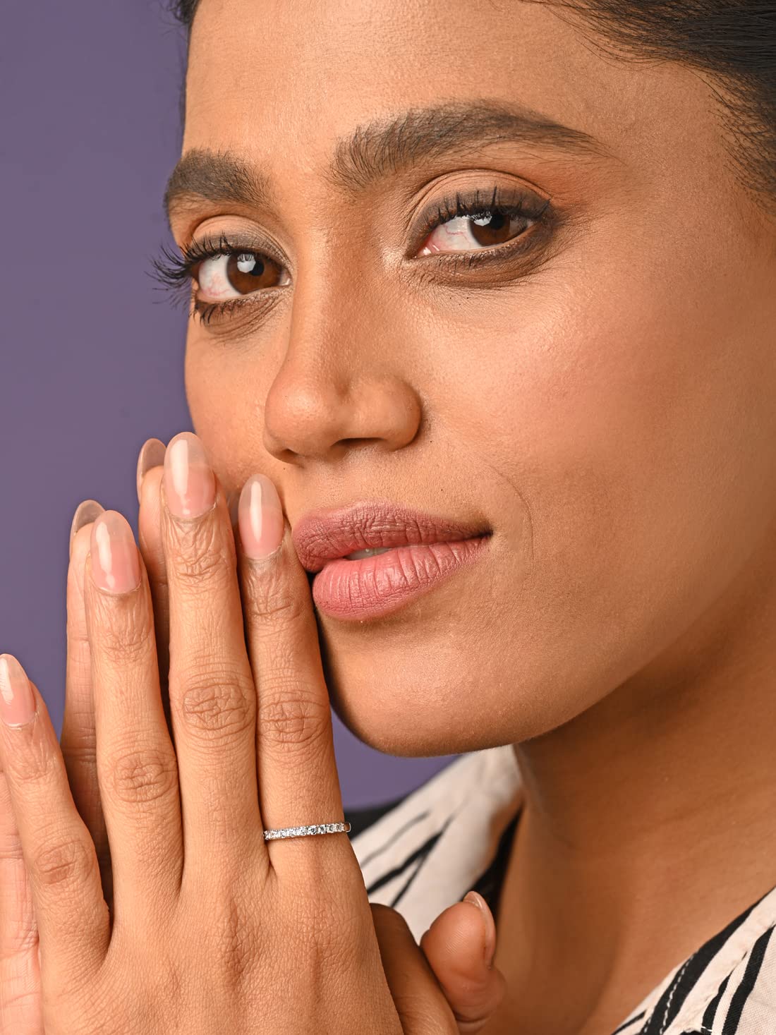 Clara Pure 925 Sterling Silver Minimal Office wear Finger Ring with Adjustable Band | Gift for Women Girls Wife Girlfriend | Multiple Design Options